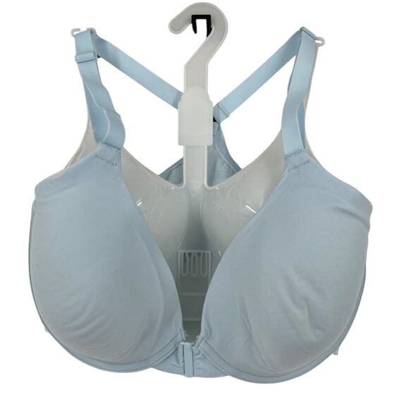 Natori Bra 728309 Lush Front Close Contour underwire blue size 34DDD 34F - Picture 1 of 7
